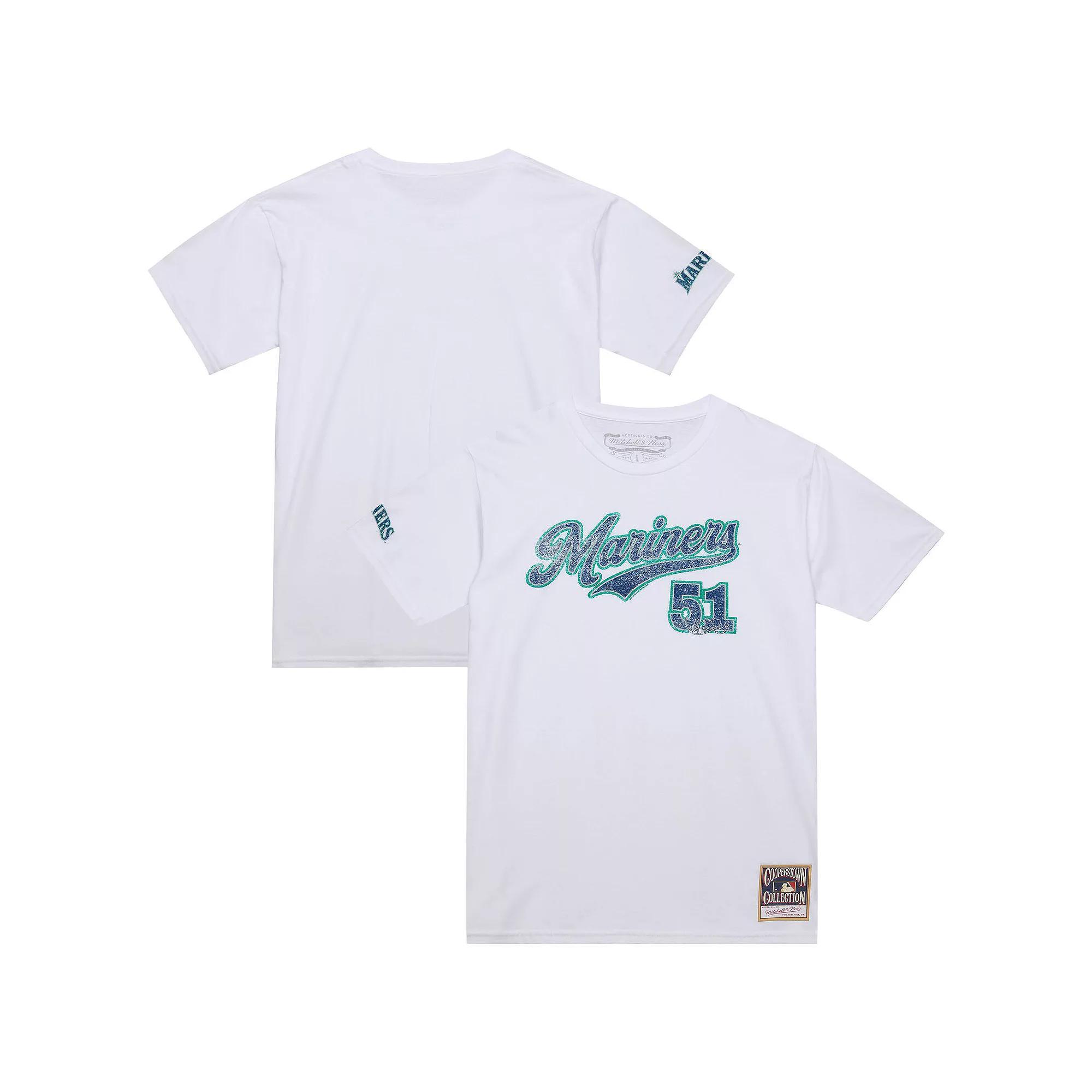 Mens Mitchell & Ness Ichiro Suzuki Seattle Mariners Cooperstown Collection Player T-Shirt Product Image