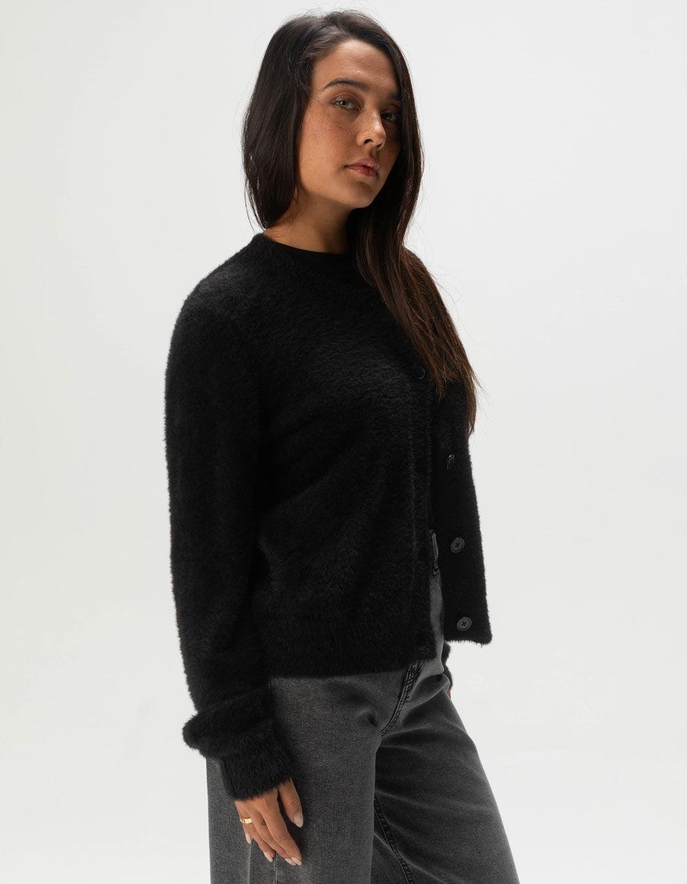 JJXX Olivia Womens Sweater Cardigan - BLACK Product Image