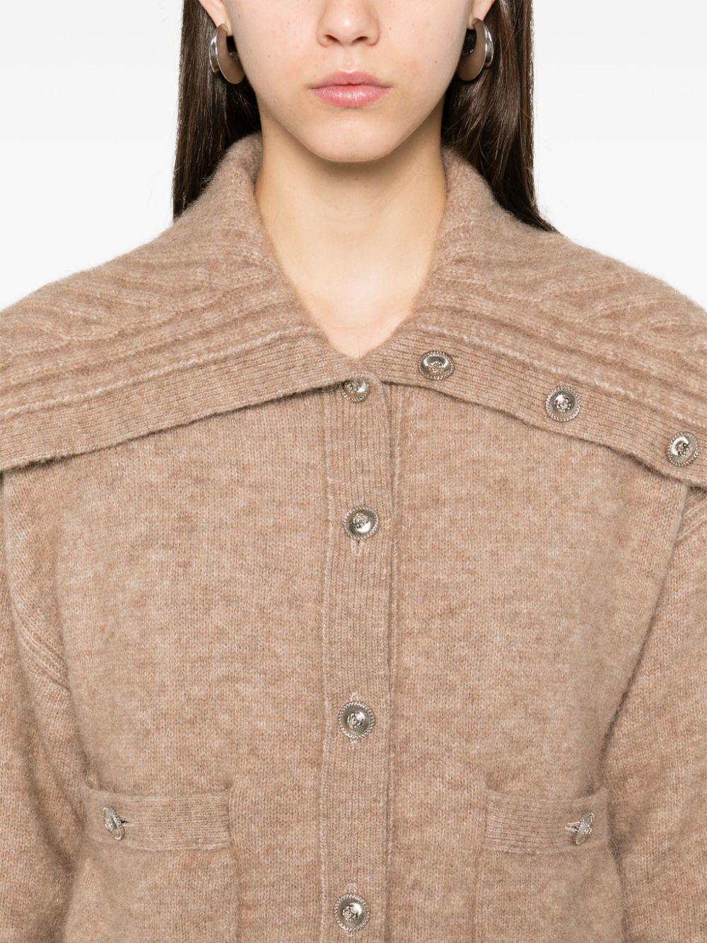 brushed-knit cardigan Product Image