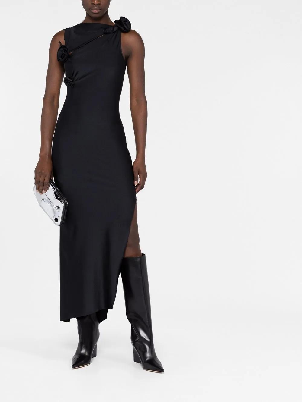 floral-appliqué maxi dress Product Image