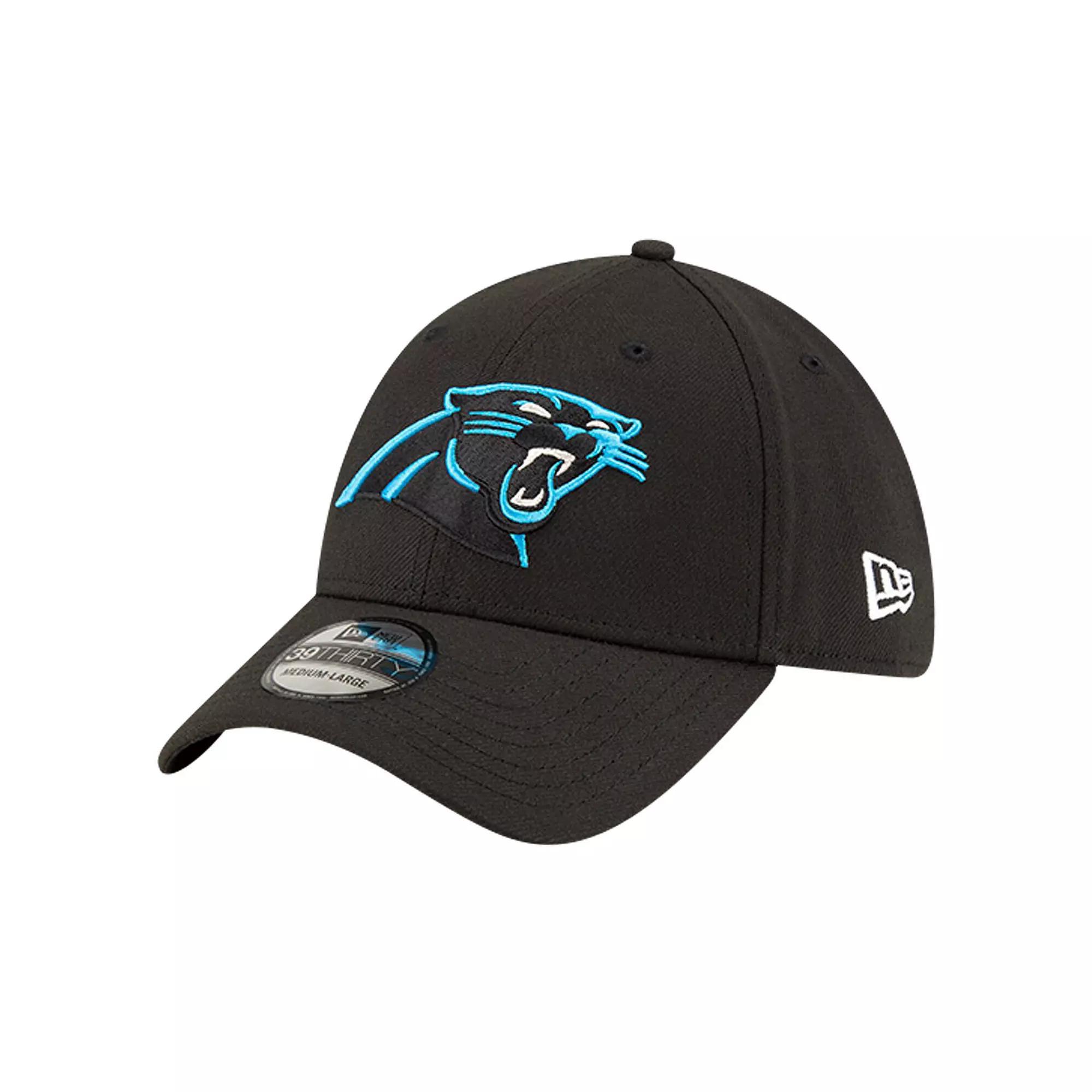 Men's New Era Black Carolina Panthers Classic 39THIRTY Flex Hat, Size: Medium/Large Product Image