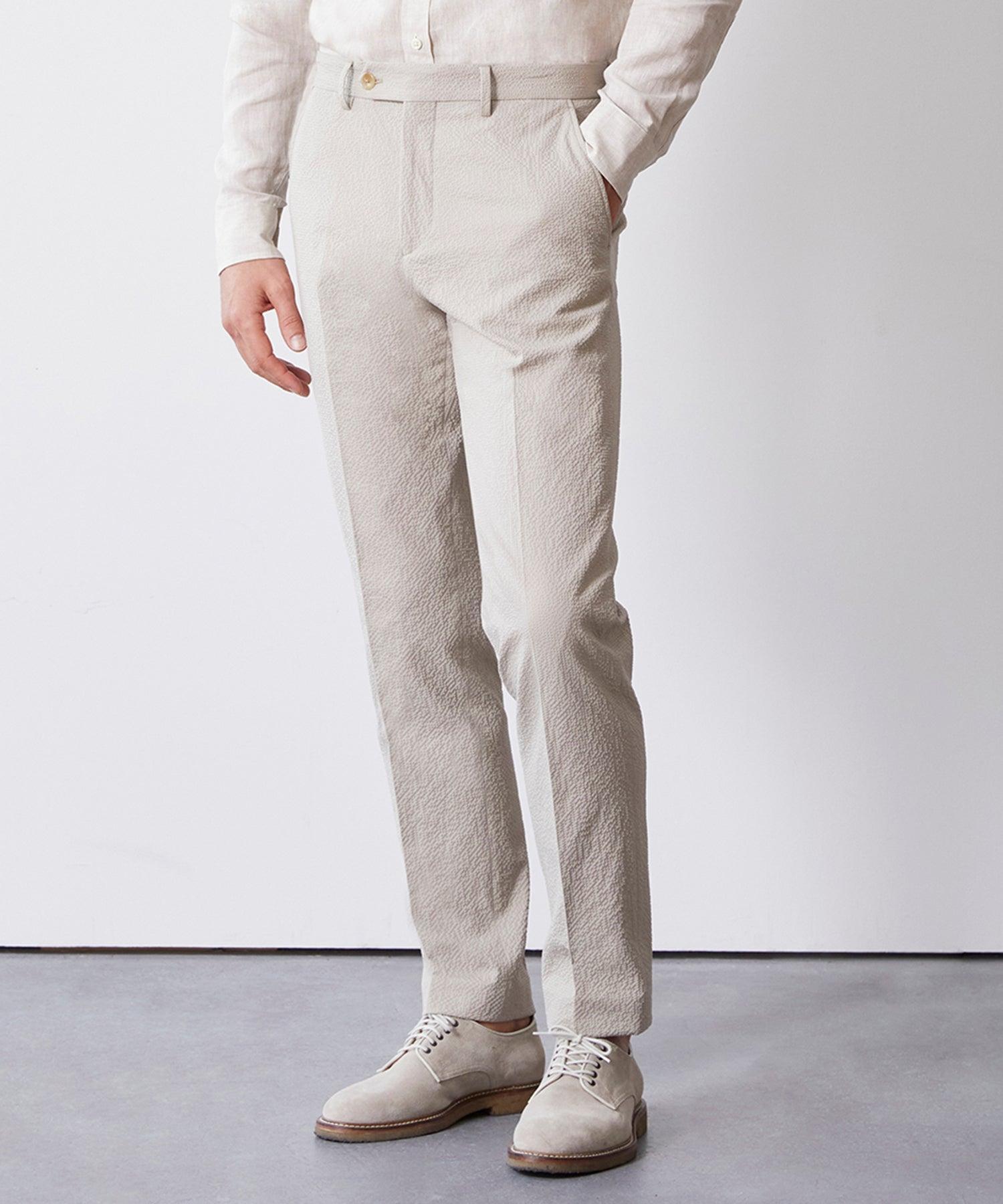 Italian Seersucker Sutton Jacket in Stone Product Image