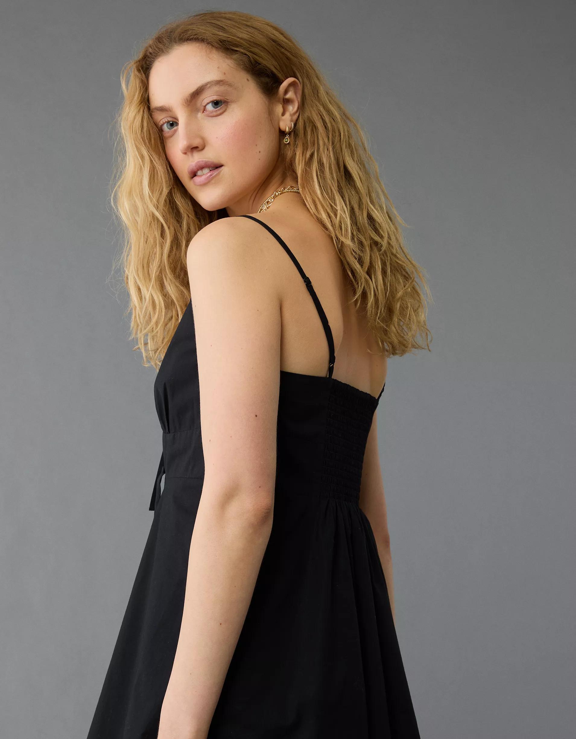 AE Tie Front Mini Dress Product Image