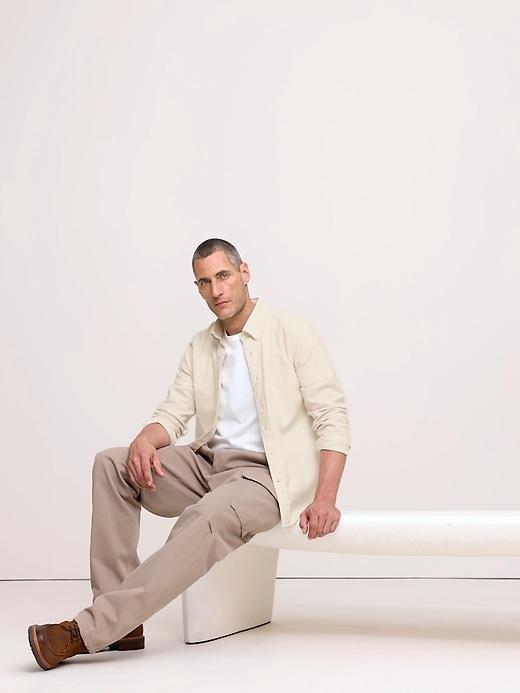 Standard-Fit Cotton Flannel Shirt Product Image