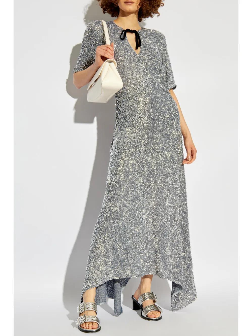 sequin-embellished maxi dress Product Image