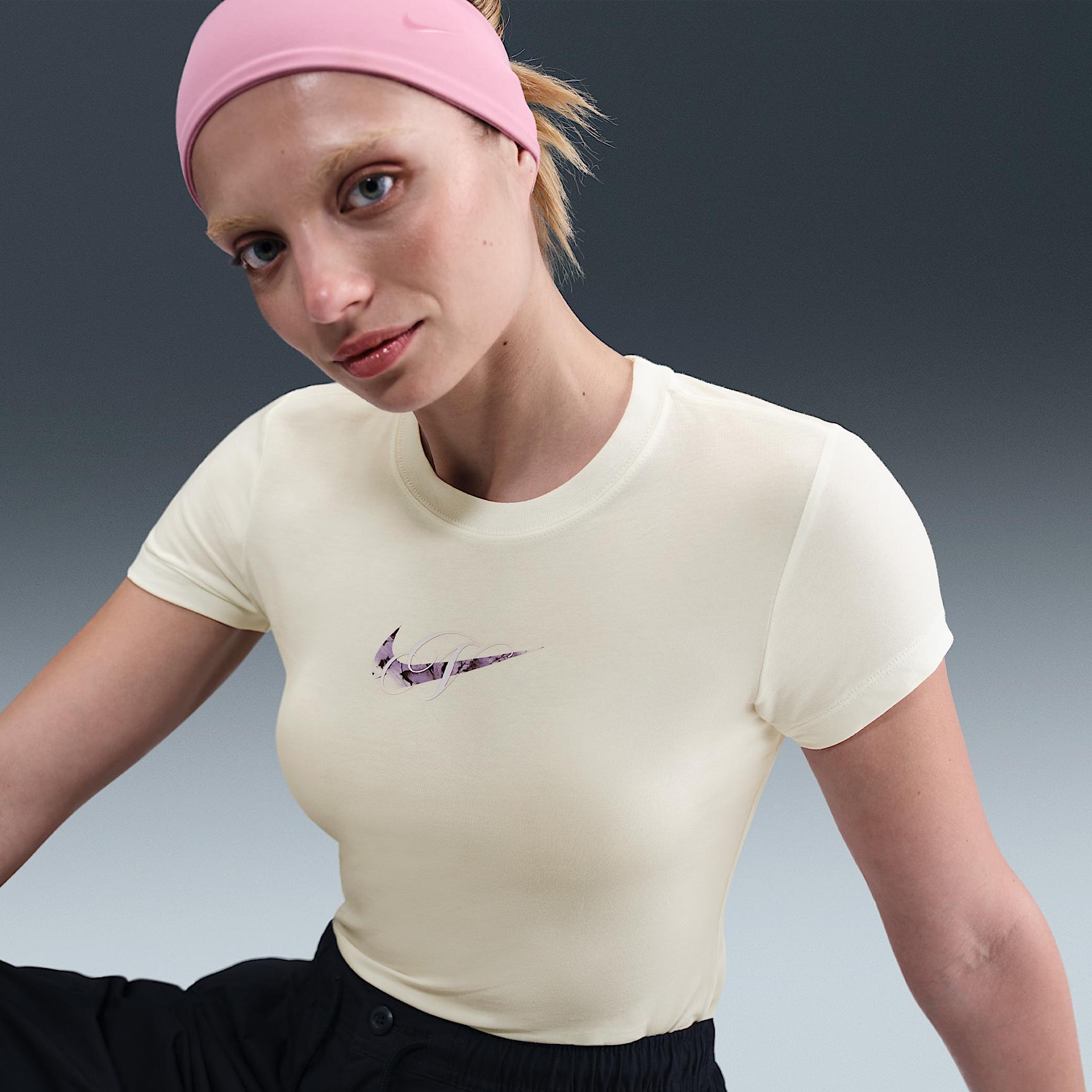 Women's Nike Sportswear Chill Knit Slim Cropped Graphic T-Shirt Product Image