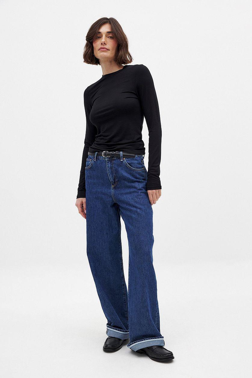 Fold Up Loose Denim Product Image