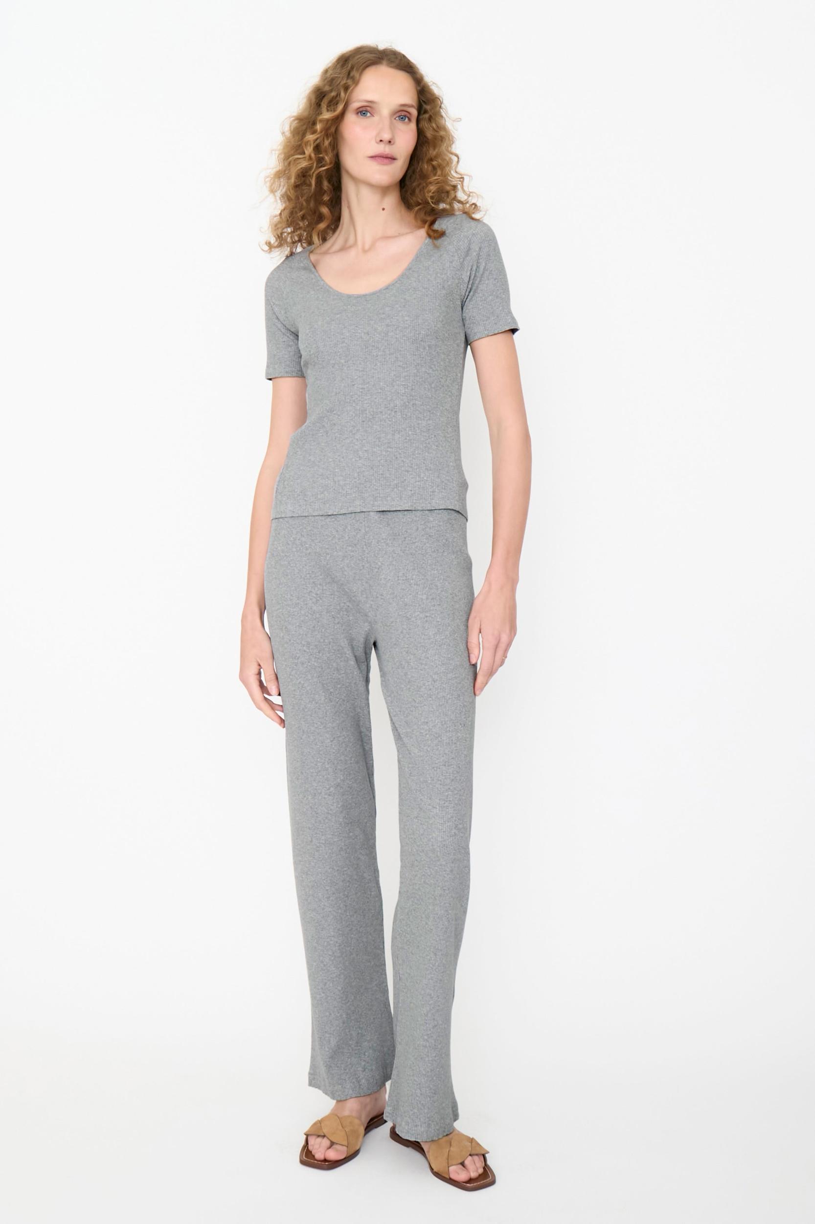 The Ribbed Janice - Heather Grey Female Product Image