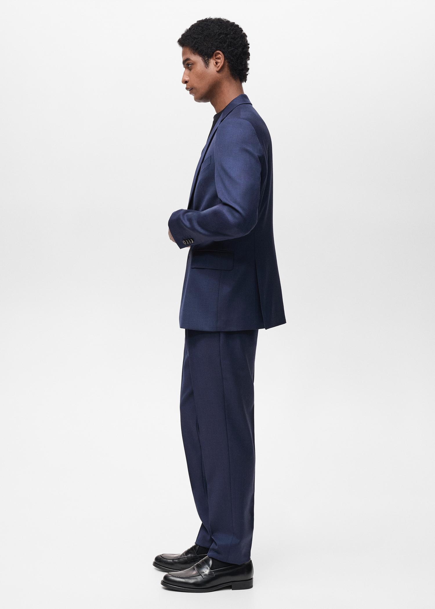 Turin 100% virgin wool suit pants - Men | MANGO USA Product Image