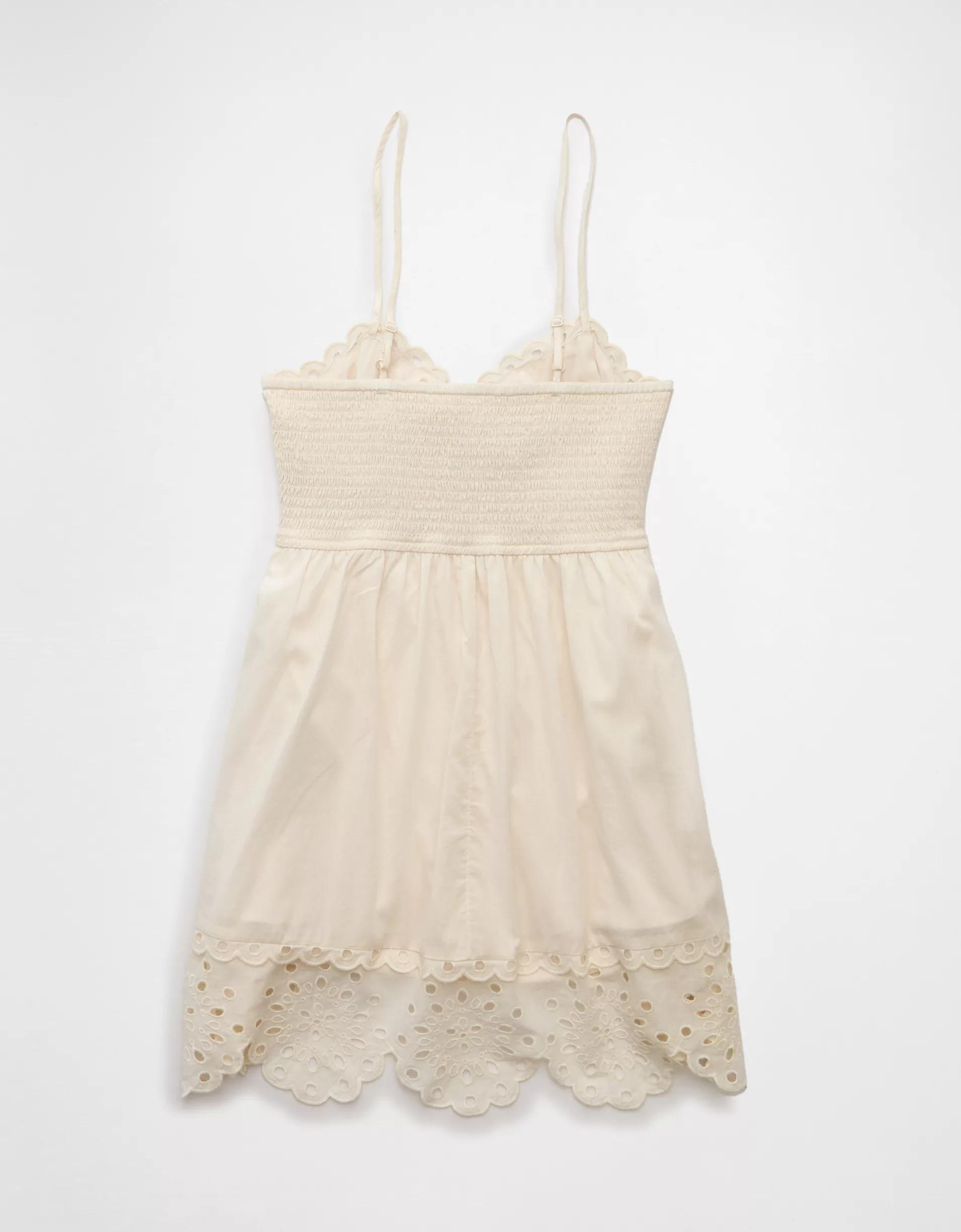 AE Catie Corset Eyelet Mini Dress Product Image