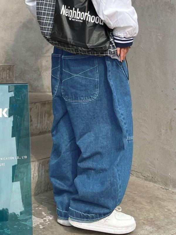 Pocket Baggy Cargo Jeans Product Image