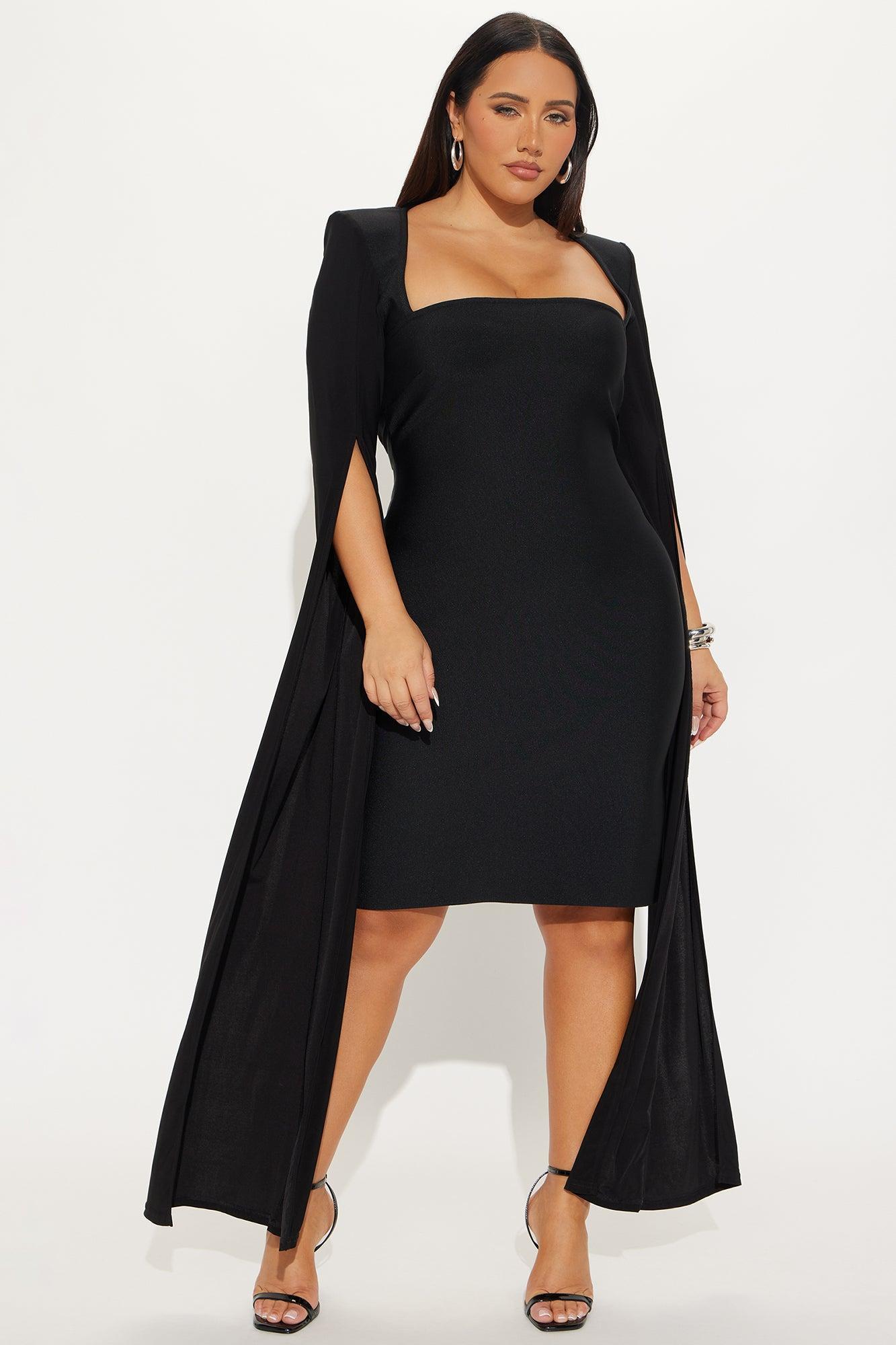 Mindset Is Everything Bandage Midi Dress - Black Product Image