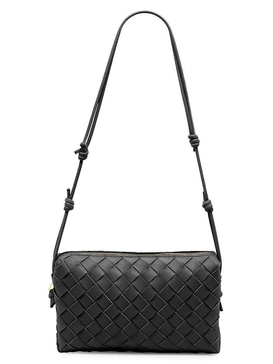 Womens Mini East-West Intrecciato Leather Shoulder Bag Product Image