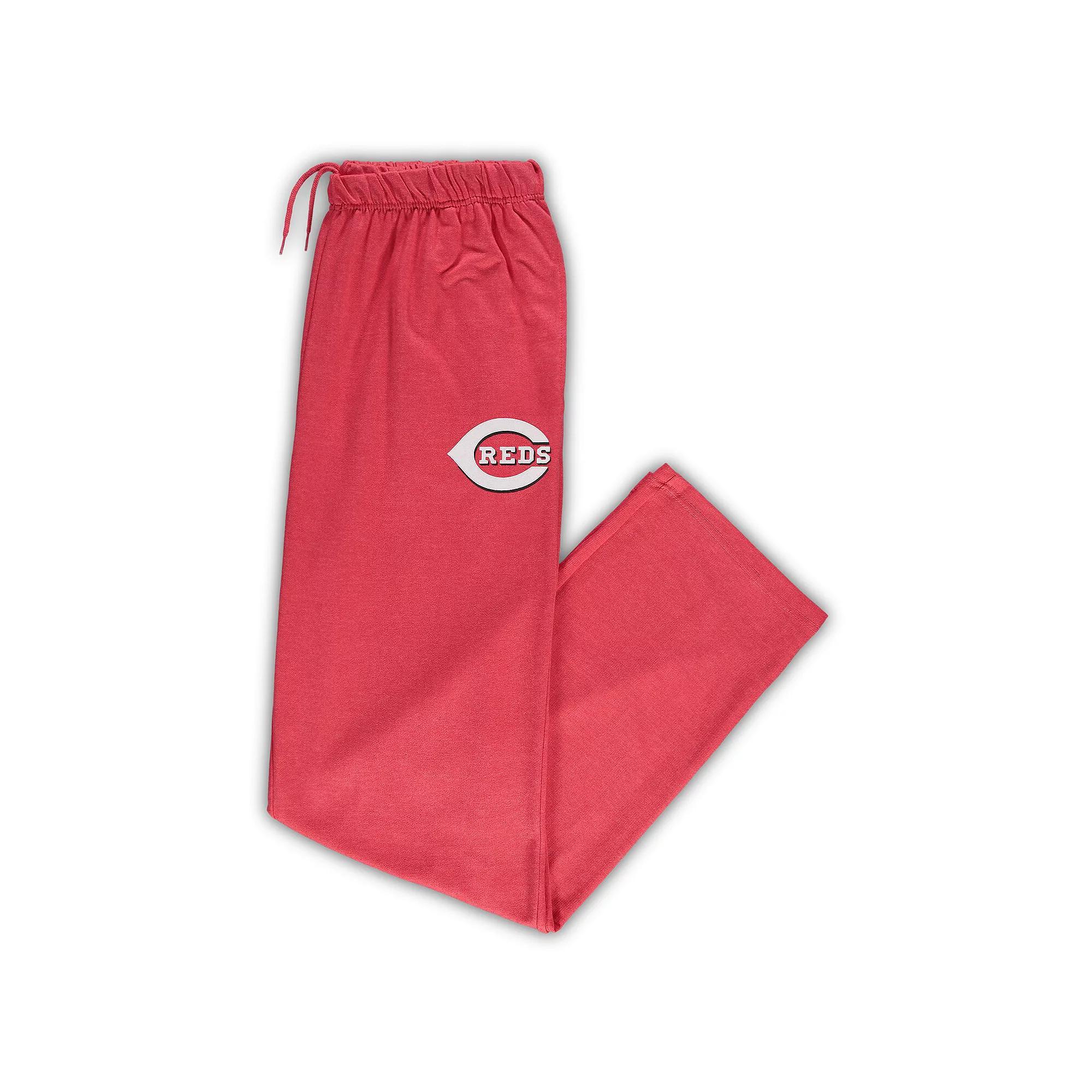 Men's Heathered Red Cincinnati Reds Big & Tall Pajama Pants, Size: 4XLT Product Image