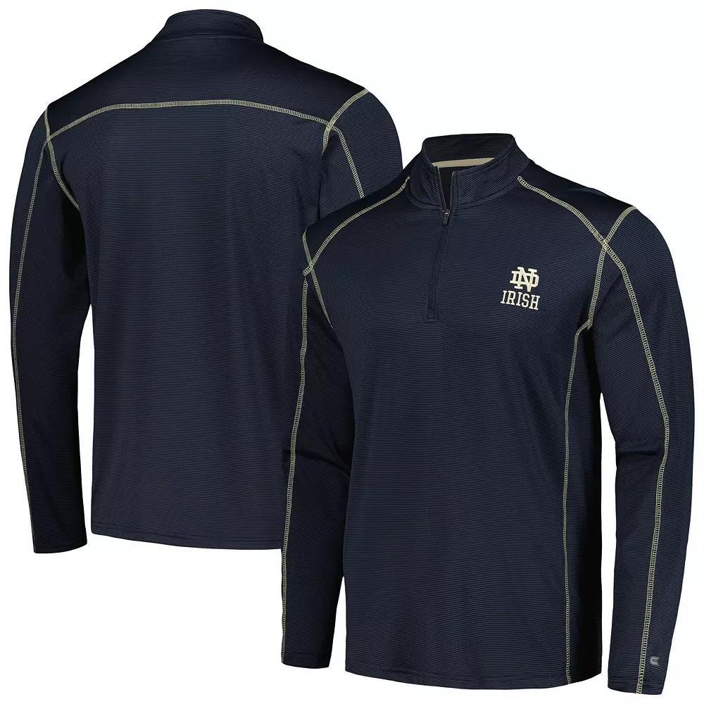 Men's Colosseum Navy Notre Dame Fighting Irish Cameron Quarter-Zip Windshirt, Size: Small, Blue Product Image