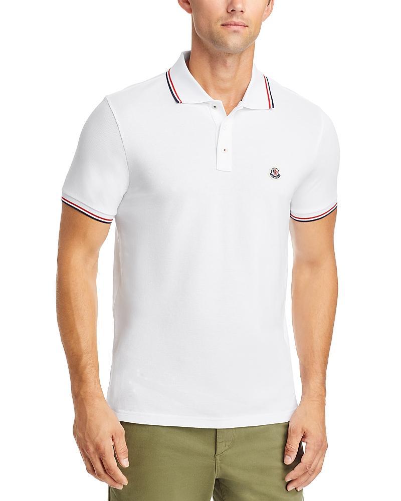 Mens Classic Flag-Trim Polo Shirt Product Image
