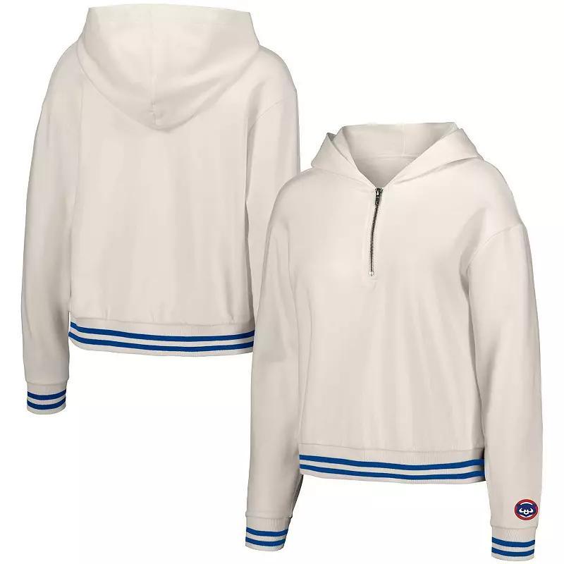 Women's Lusso  White St. Louis Cardinals Magnolia Tri-Blend Quarter-Zip Hoodie, Size: XXL Product Image