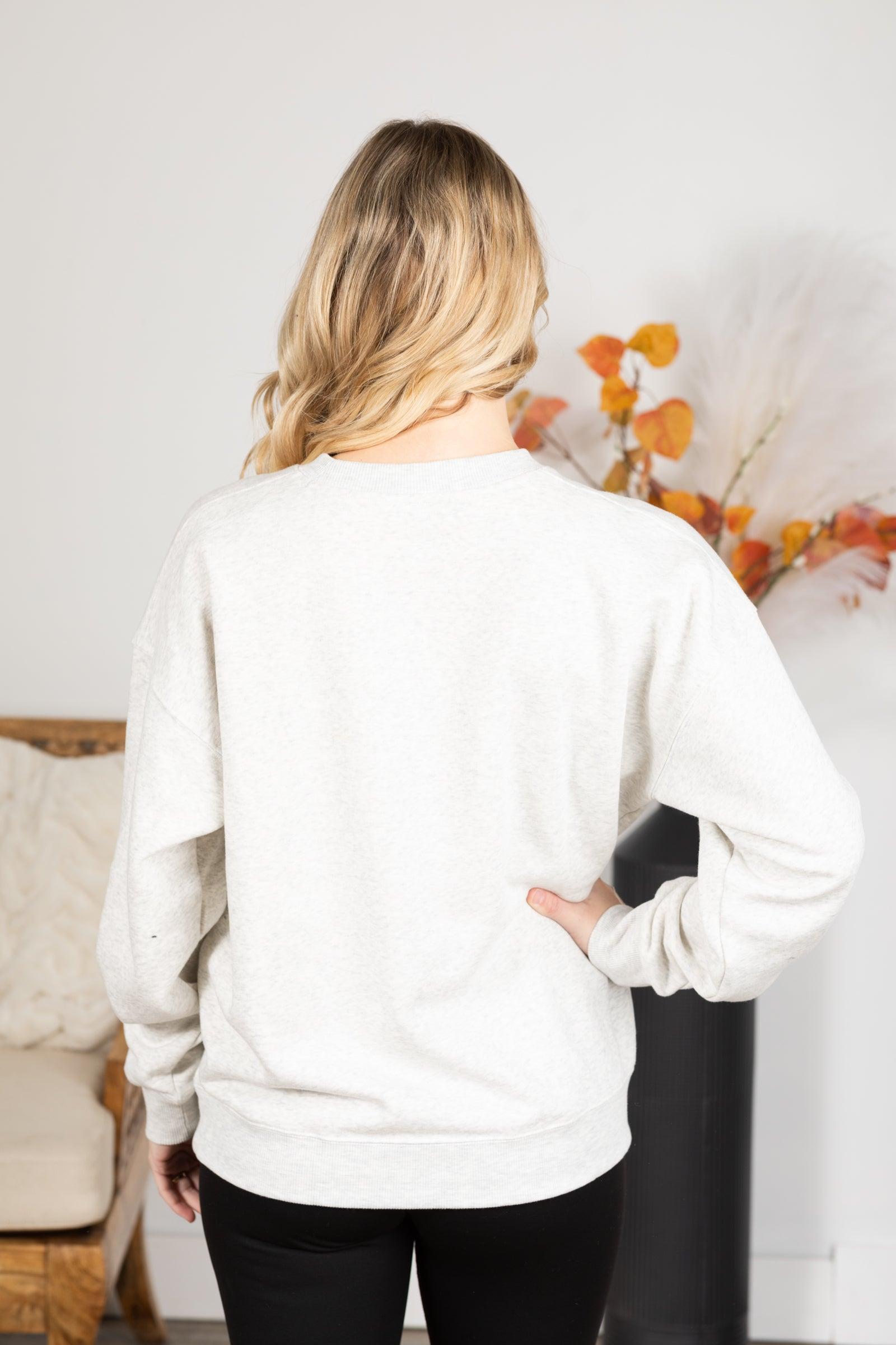 Fleece Round Neck Sweatshirt Product Image