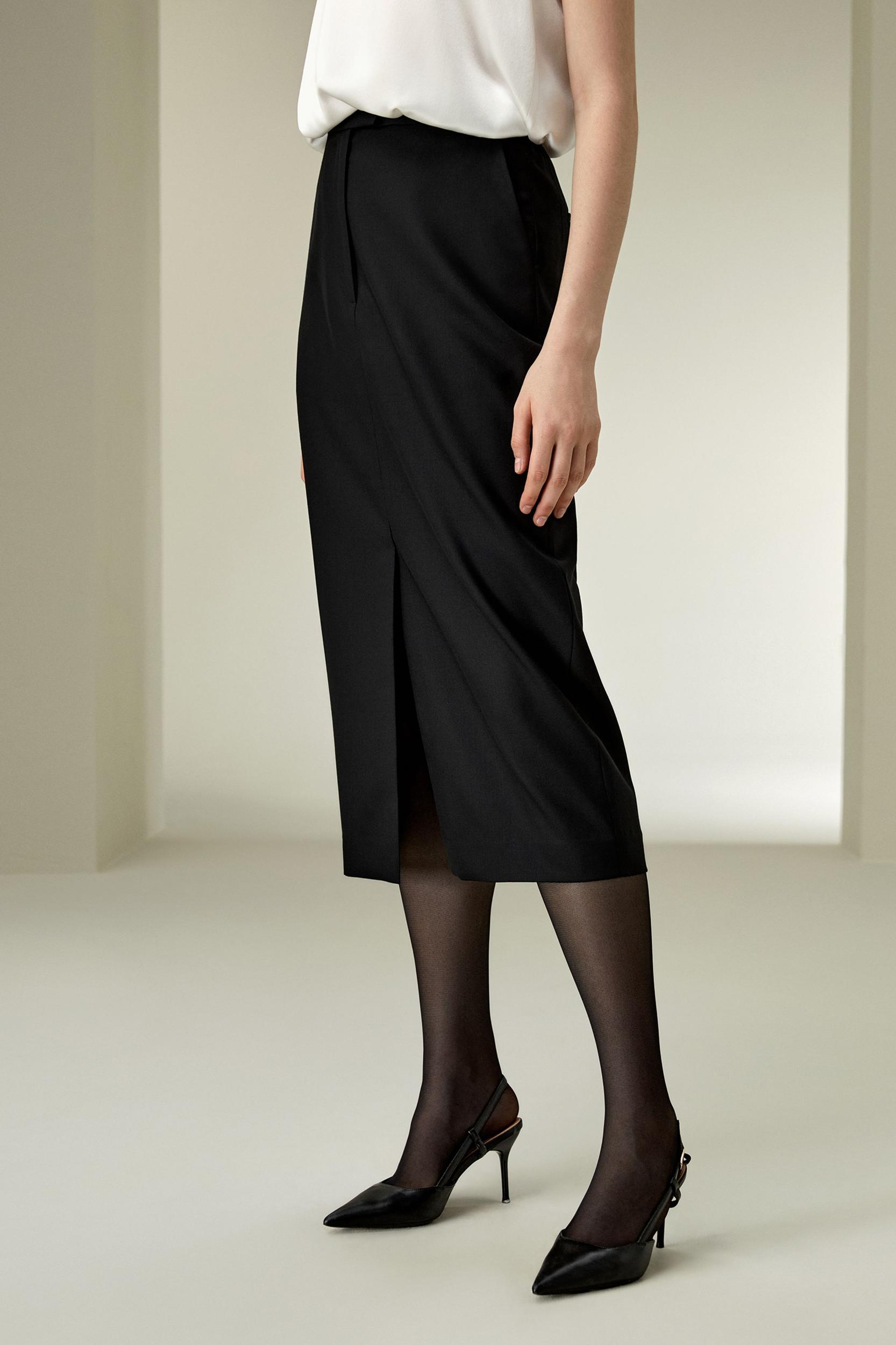 Modern Beauty Silk Wool Pencil Skirt Product Image