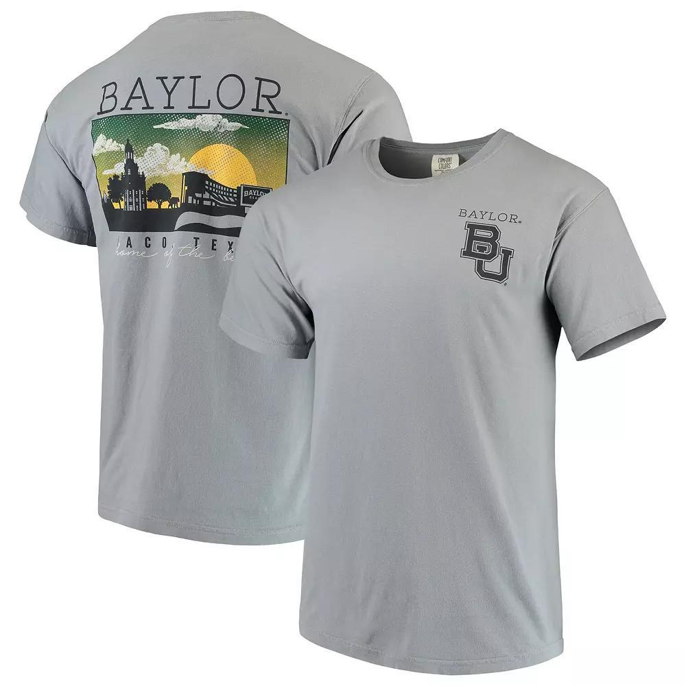 Mens Gray Baylor Bears Team Comfort Colors Campus Scenery T-Shirt Product Image