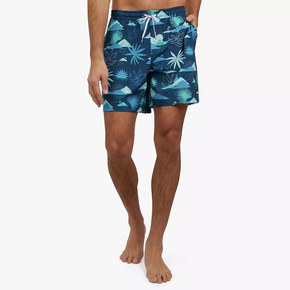 Men's Quiksilver 6.5" Breezy Plains Swim Trunks, Size: Medium, Blue Product Image