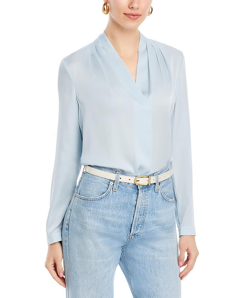 Kobi Halperin Nellie Silk-Blend Pleated Blouse Product Image
