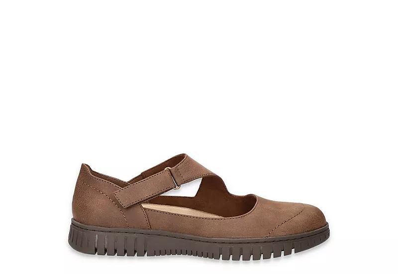 Easy Street Joyful Women's Mary Jane Flats, Size: 6.5 Wide, Brown Product Image
