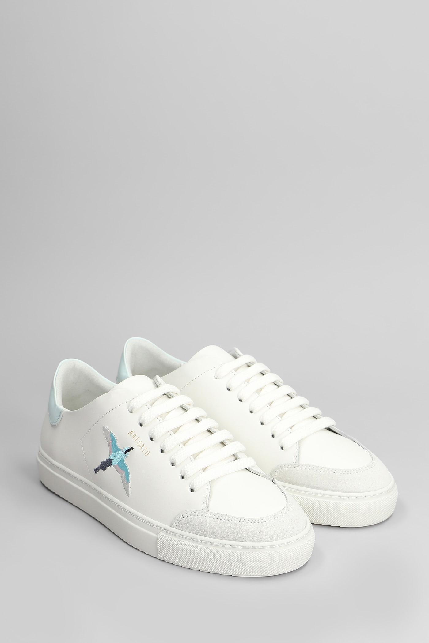 AXEL ARIGATO Clean Embroidered Lace-up Sneakers In White Product Image