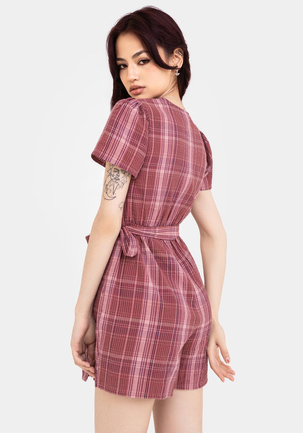 Zorina Cotton Tie Wrap Playsuit Product Image