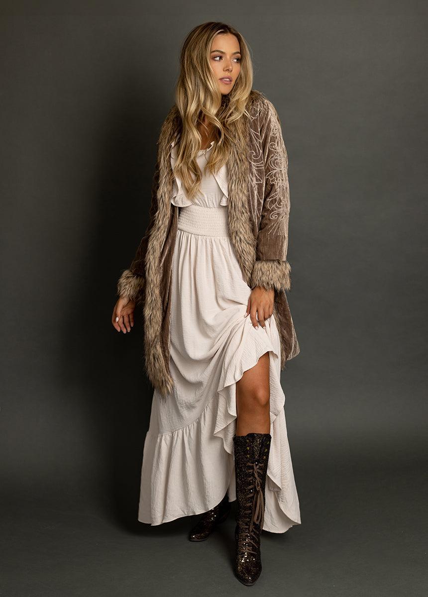Dawn Dress in Ecru Female Product Image