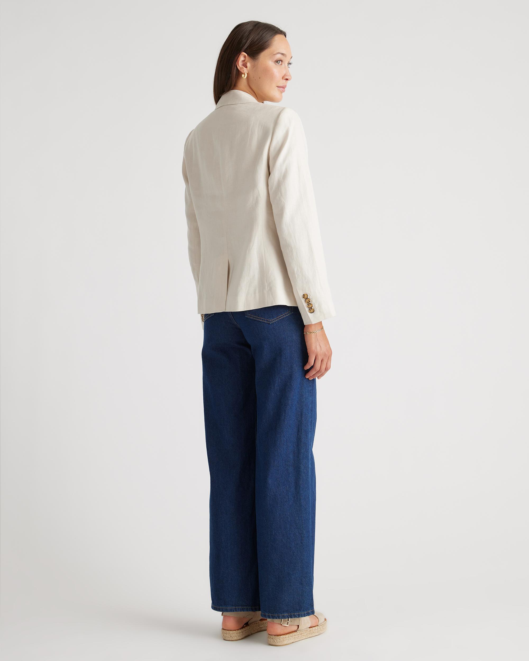 Quince | Women's 100% European Linen Structured Blazer Size XS Product Image
