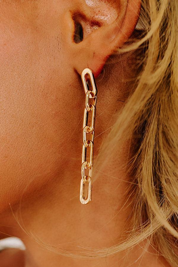 Stay Connected Link Earrings Product Image