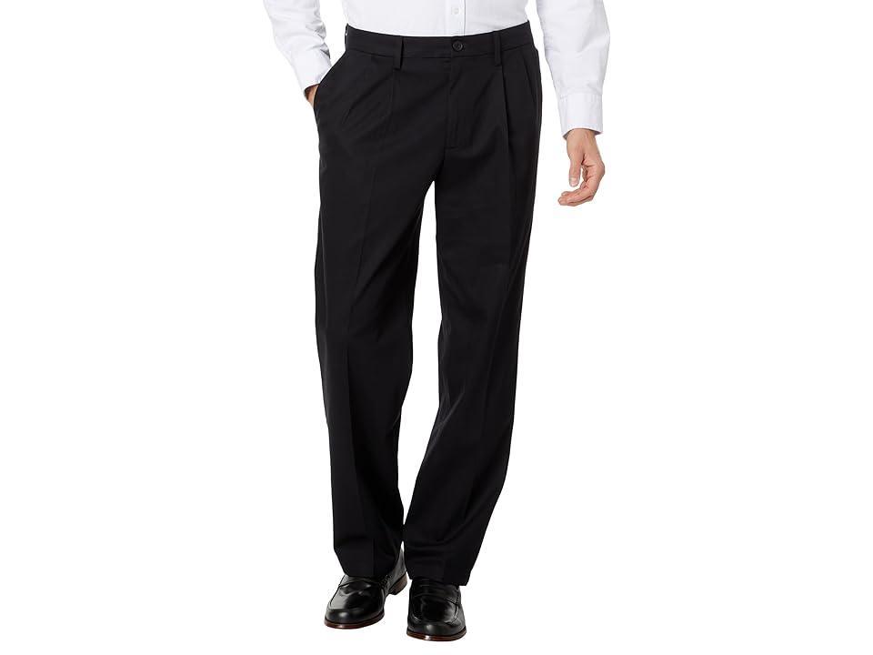 Big & Tall Dockers® Signature Iron Free Stain Defender Classic Fit Pleated Pants, Men's, Size: 44X30, Blue Blazer Product Image