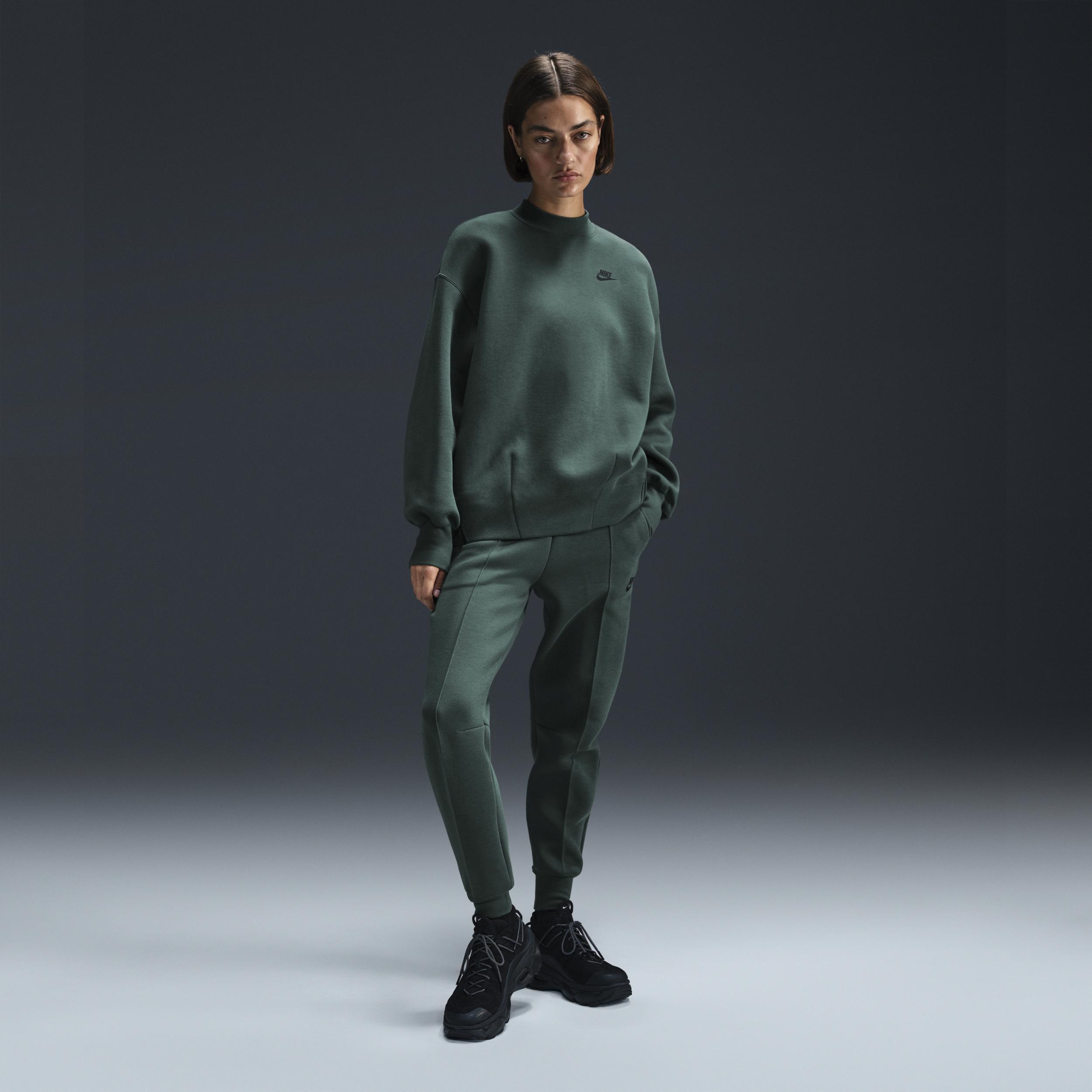 Nike Womens Sportswear Tech Fleece Oversized Crewneck Sweatshirt Product Image