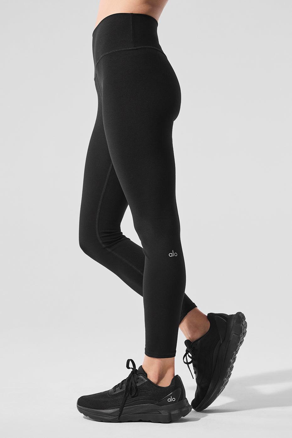 Alosoft High-Waist 7/8 Highlight Legging - Black Product Image