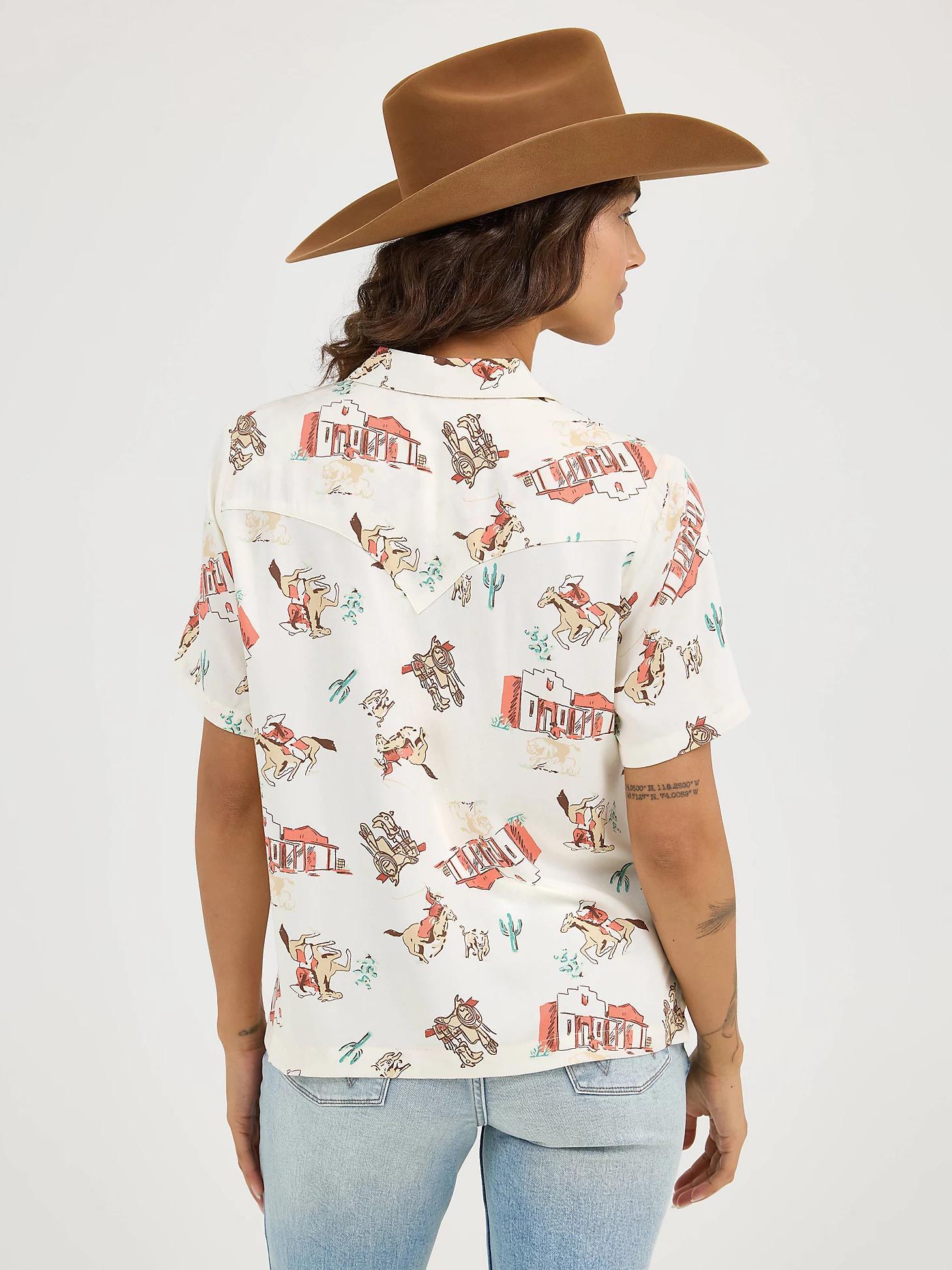 Women's Wrangler Retro® Cowgirl Camp Shirt | Women's TOPS | Wrangler® Product Image