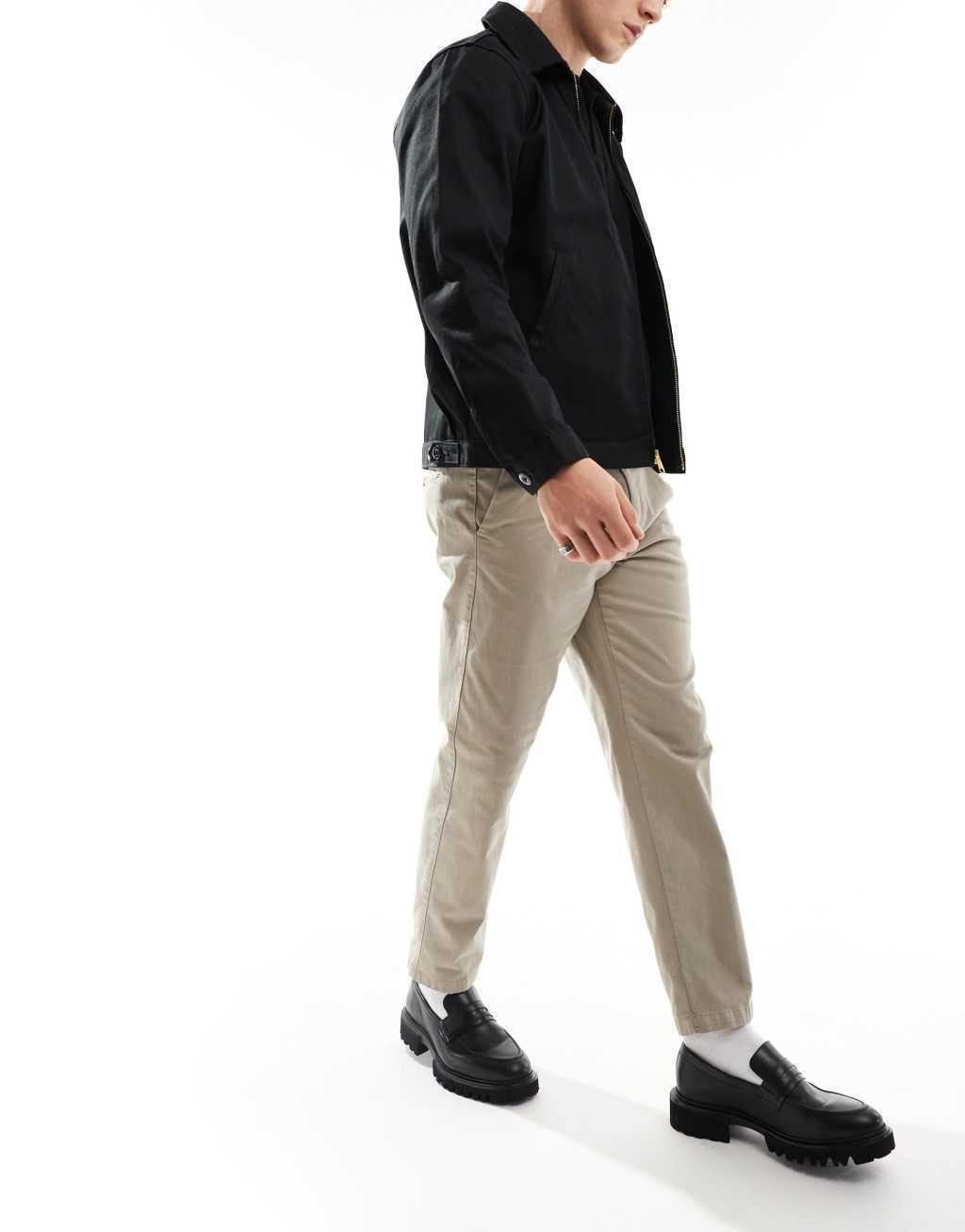 Scalpers Firenze relaxed pants in dark taupe Product Image