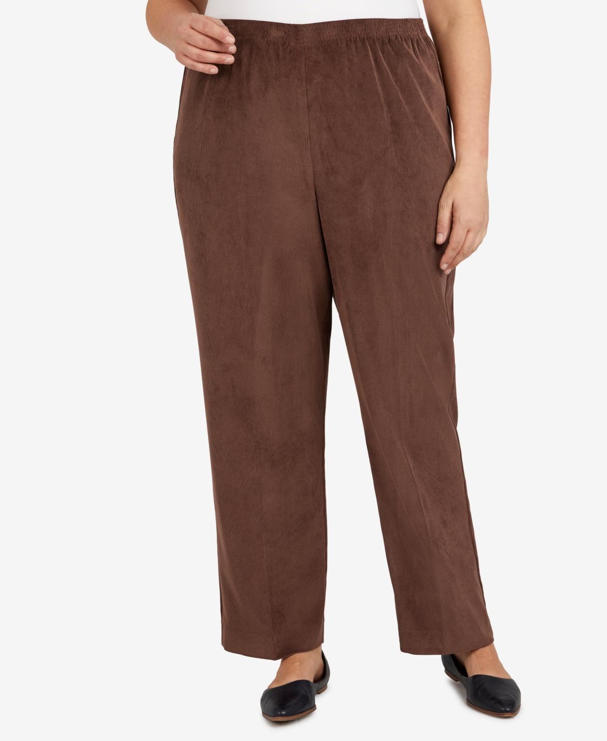 Plus Size Alfred Dunner Classics Pull-On Straight-Leg Pants, Women's, Size: 24W Short Product Image