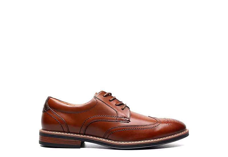 Nunn Bush Centro Flex Mens Wingtip Toe Oxford Dress Shoes Red Product Image