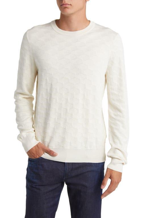 Mens Patterned Silk Sweater Product Image