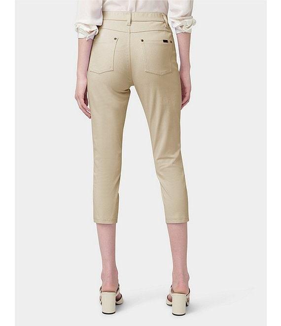HUE Hi-Rise Ultra Soft Denim Capri Leggings Product Image