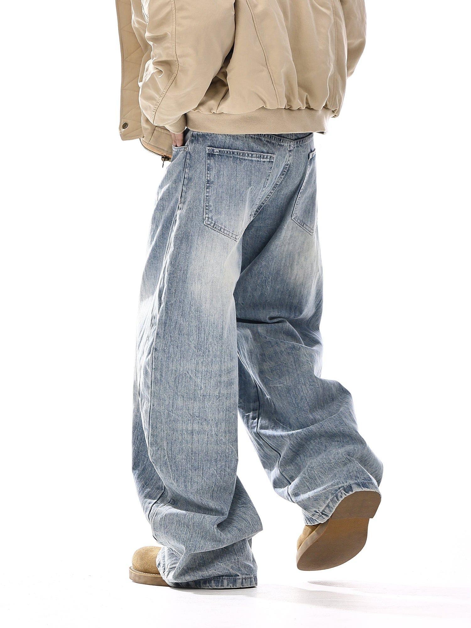RT No. 12539 BLUE DENIM STRAIGHT JEANS Product Image
