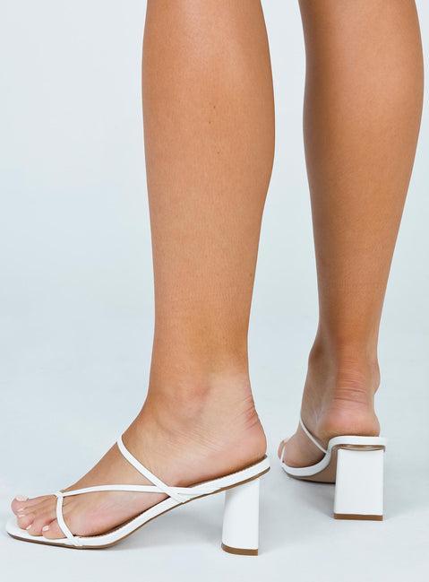 The Becka Heels White Product Image