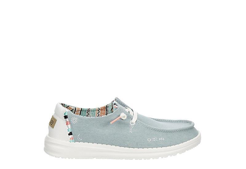 Hey Dude Wendy Boho Slip-On Casual Shoes (Light Denim 1) Women's Shoes Product Image