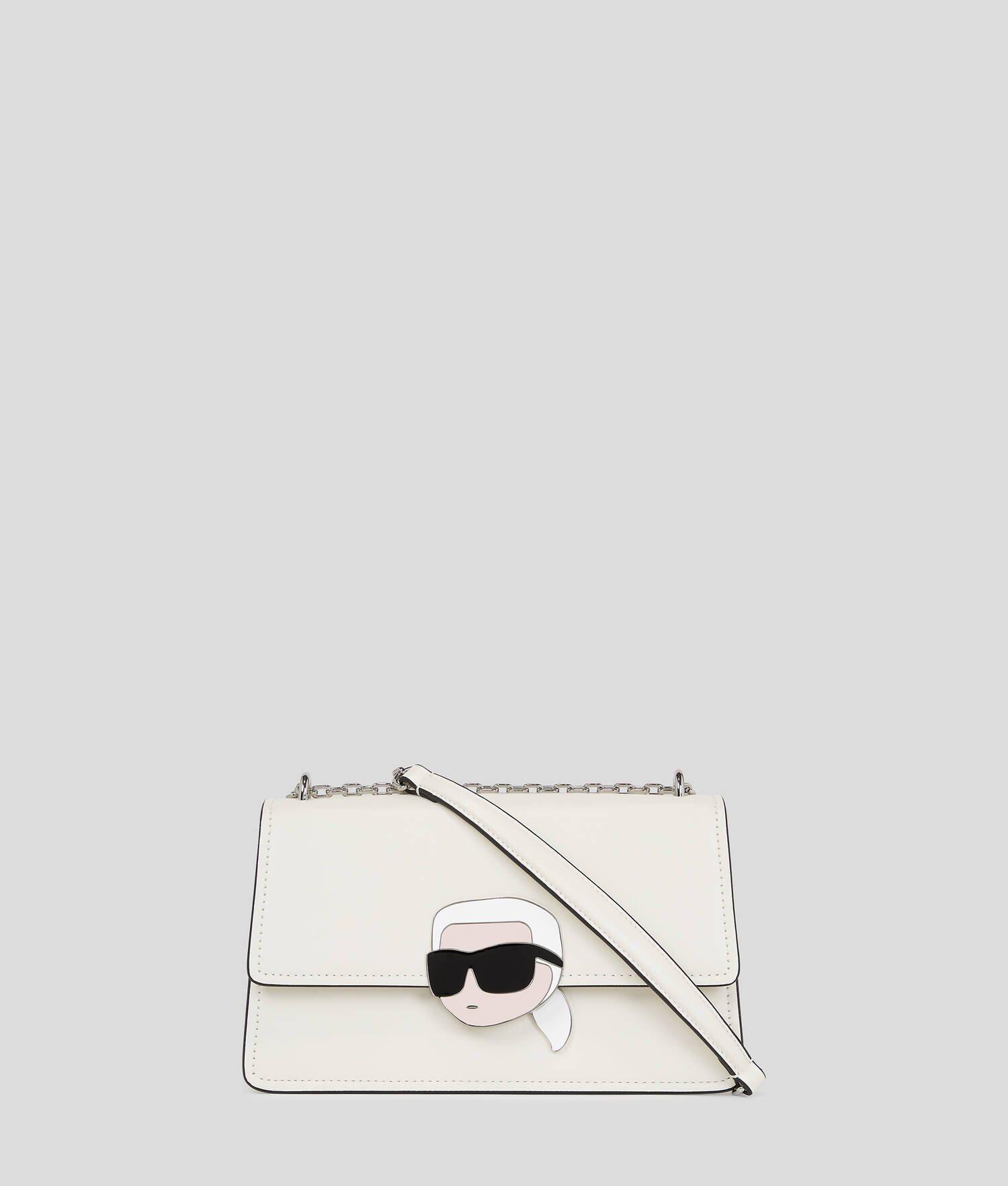 IKON LOCK LEATHER SHOULDER BAG Product Image