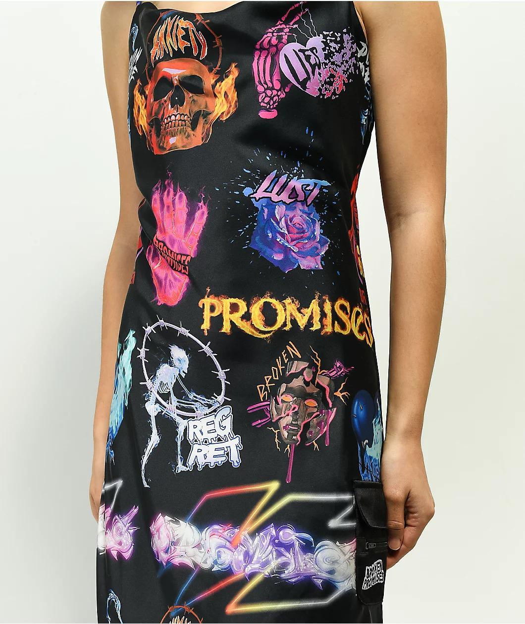 Broken Promises Simulation Black Tank Dress Product Image