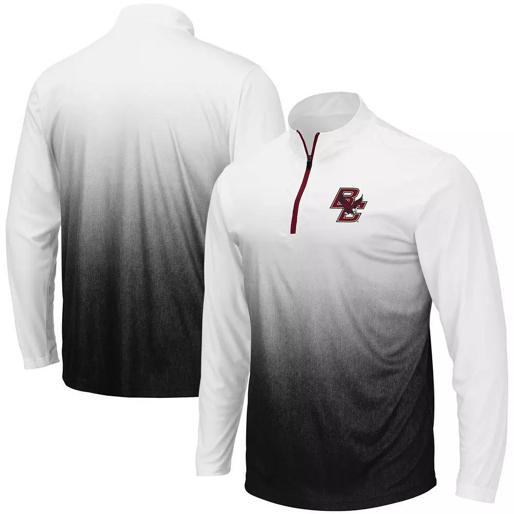 Men's Colosseum Gray Mississippi State Bulldogs Magic Team Logo Quarter-Zip Jacket, Size: 3XL, Mst Grey Product Image