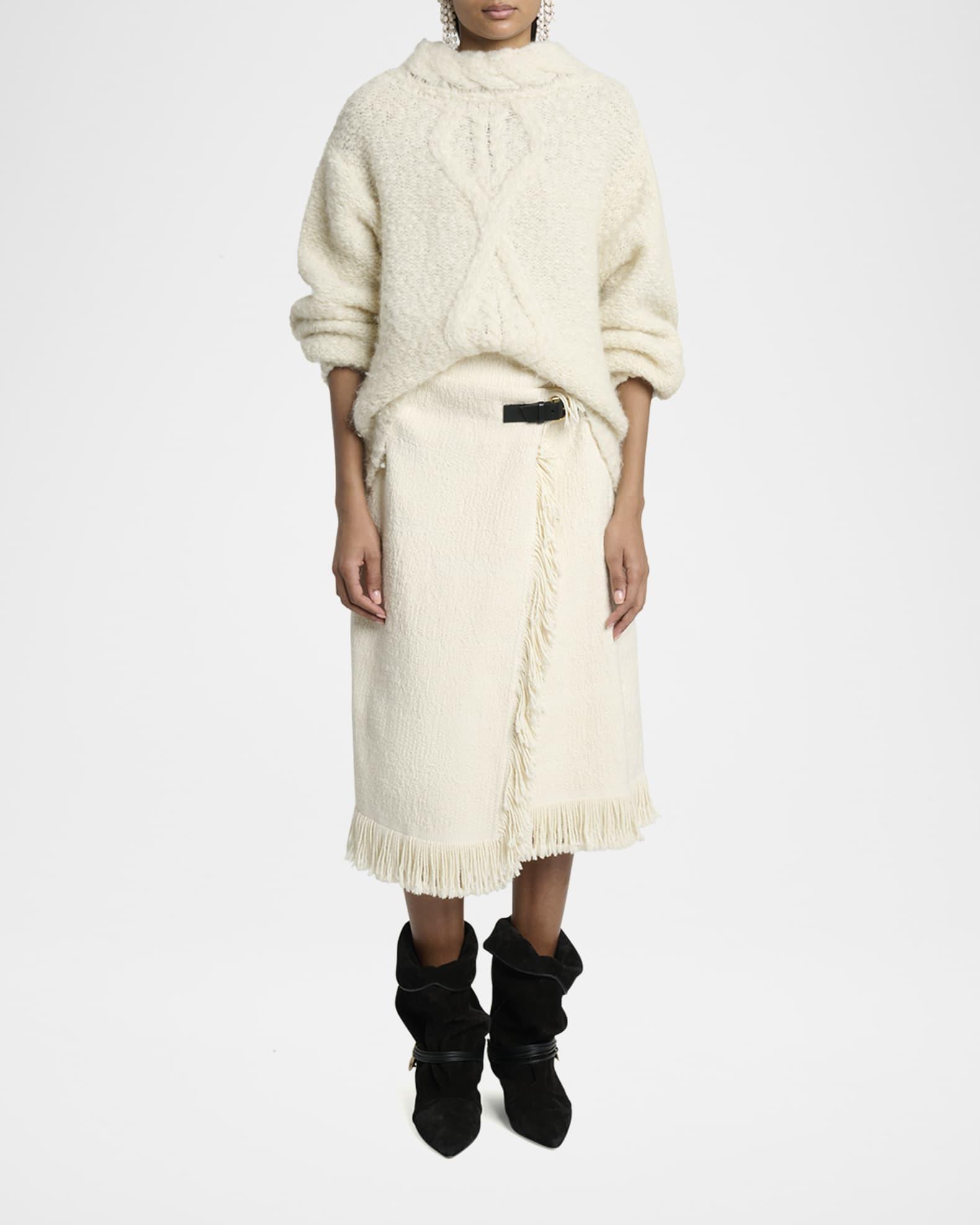 Romane Irish Funnel-Neck Alpaca Sweater Product Image