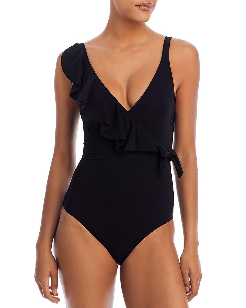Profile by Gottex Ruffle Wrap Front Tummy Control One Piece Swimsuit Product Image