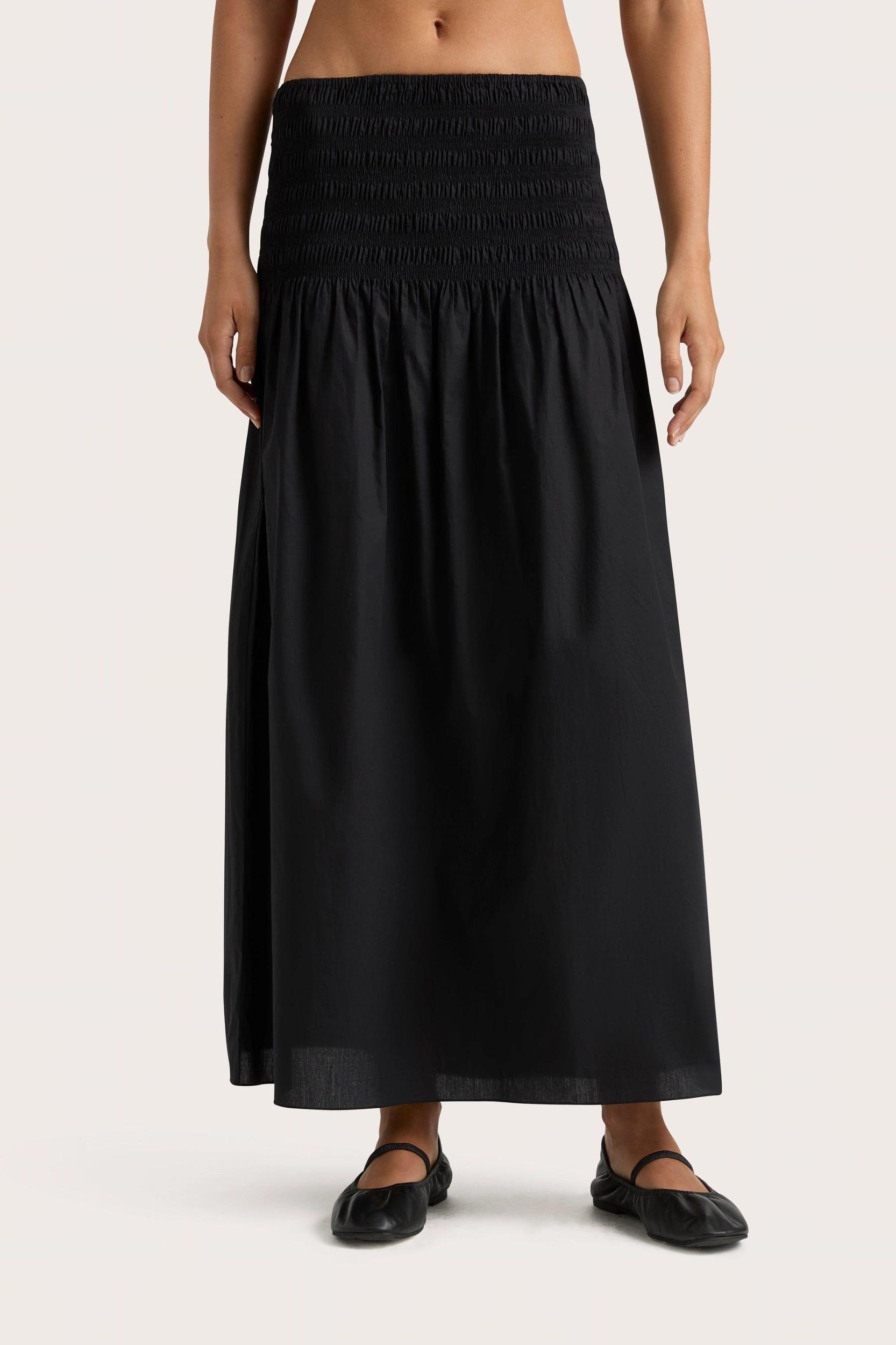 Baia Midi Skirt Black - Final Sale Product Image